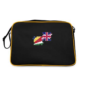 Seychelles Royaume-Uni Drapeau Seychelles britanniques - Sac Retro - noir/or - Dos