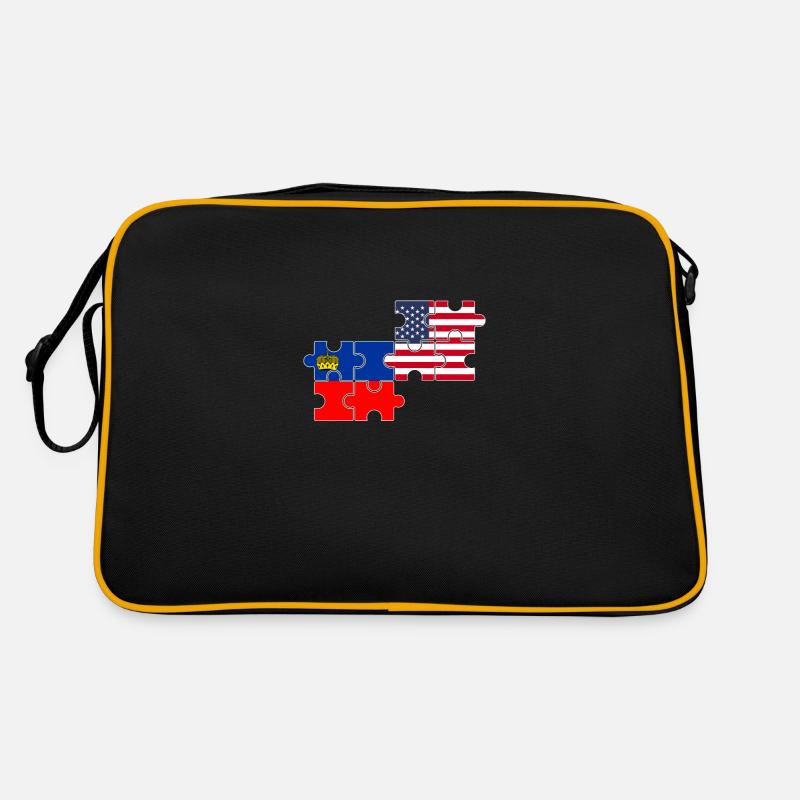 Liechtenstein États-Unis Drapeau Liechtensteiner Sac Retro