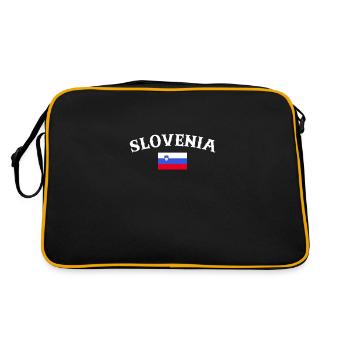Slovénie Slovénie Drapeau Slovène Slovène - Sac Retro - noir/or - Dos