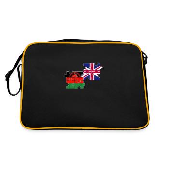 Malawi Drapeau du Royaume-Uni Malawi britannique - Sac Retro - noir/or - Dos