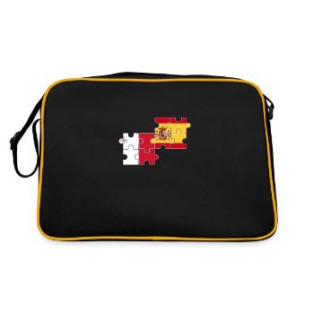 Malte Espagne Drapeau Espagnol Maltais - Sac Retro - noir/or - Dos