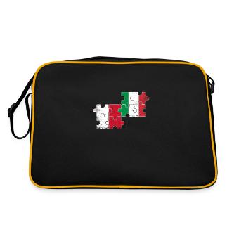 Malte Italie Vintage drapeau maltais - Sac Retro - noir/or - Dos