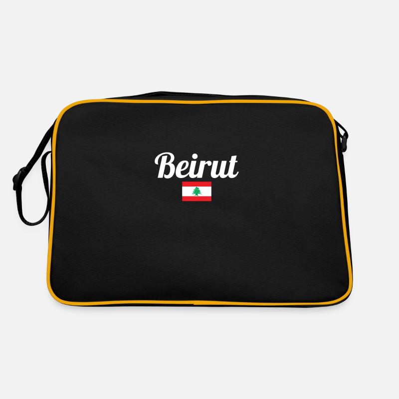 Beyrouth, Liban, Liban, Drapeau Libanais, Libanais Sac Retro