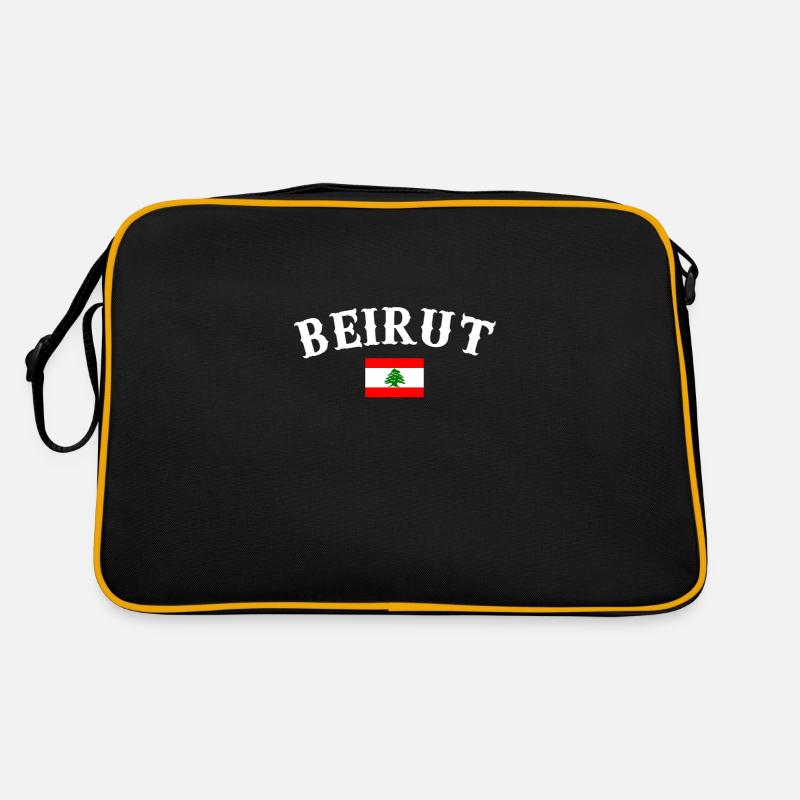 Beyrouth, Liban, Liban, Drapeau Libanais, Libanais Sac Retro