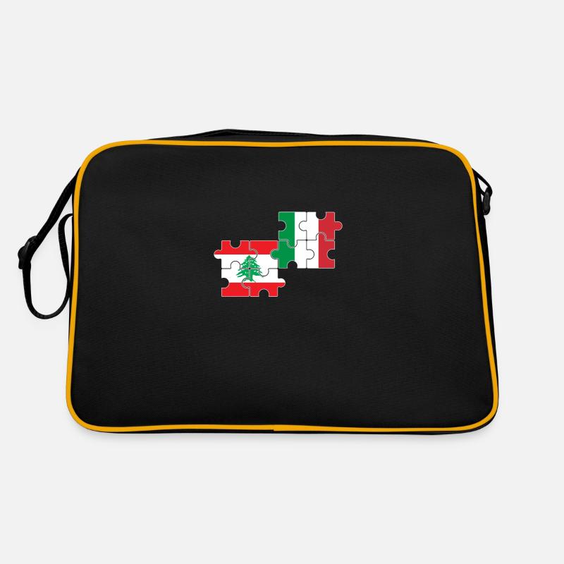 Drapeau du Liban, de l’Italie, du Liban Sac Retro