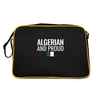 Drapeau algérien et fier de l’Algérie - Sac Retro - noir/or - Dos