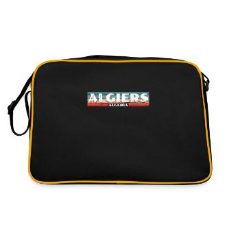 Algiers Vintage Algeria Retro Algerian - Retro Bag - black/gold - Back