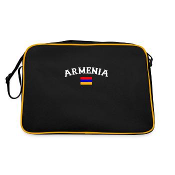 Armenia Armenia Armenian Flag Armenian - Retro Bag - black/gold - Back