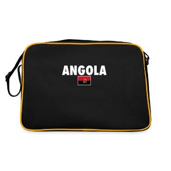 Angola Drapeau angolais Angola - Sac Retro - noir/or - Dos