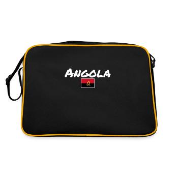 Angola Drapeau angolais Angola - Sac Retro - noir/or - Dos