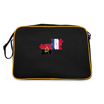 Drapeau de l’Angola France Angola - Sac Retro - noir/or - Dos