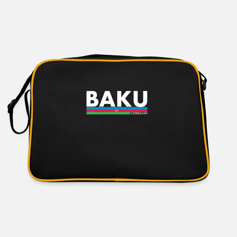 Bakou Azerbaïdjan Drapeau de l’Azerbaïdjan Sac Retro