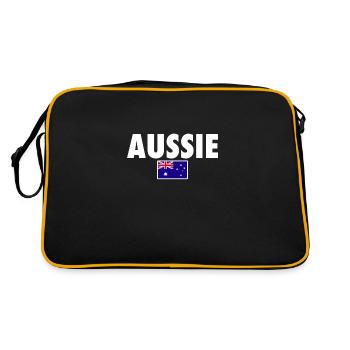 Aussie Australie Drapeau australien Australien - Sac Retro - noir/or - Dos