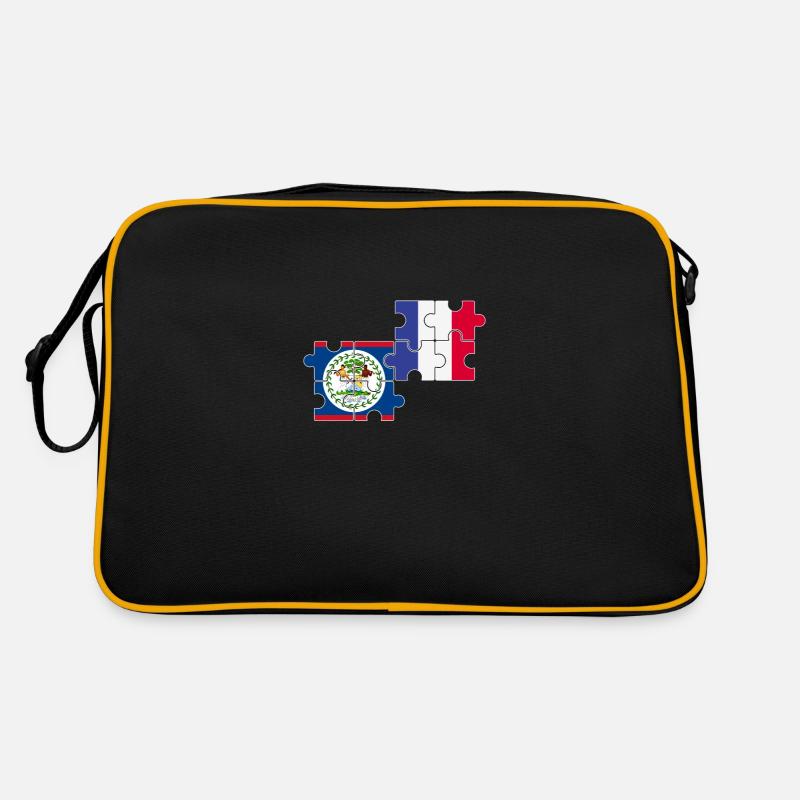 Belize France Drapeau Belizer Sac Retro