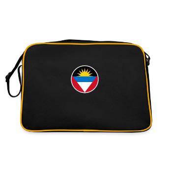 Antigua Barbuda Antiguan Flag - Retro Bag - black/gold - Back