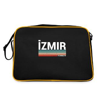 Izmir Turkey Retro Turkey Turkish Turk - Retro Bag - black/gold - Back