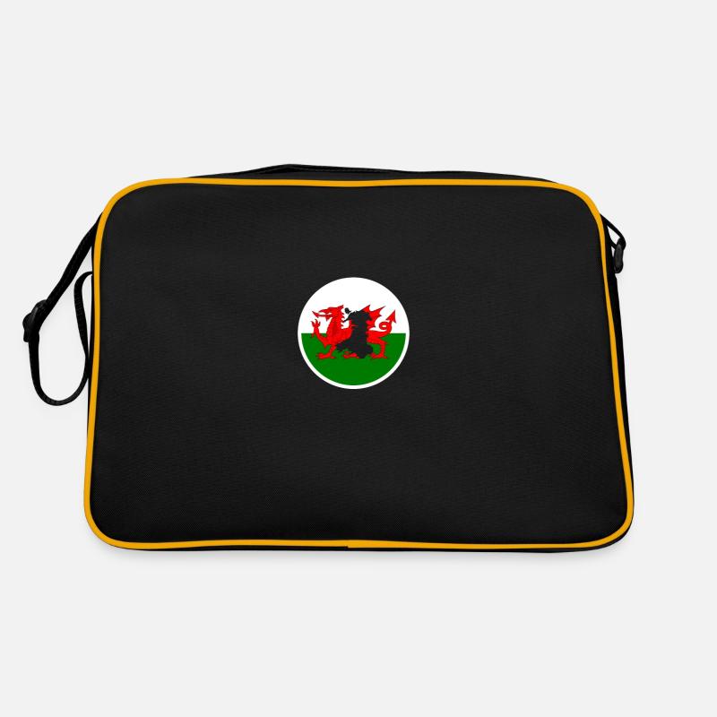 Wales Welsh Map Flag Welsh Retro Bag