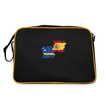 Curaçao, Espagne, Drapeau - Sac Retro - noir/or - Dos