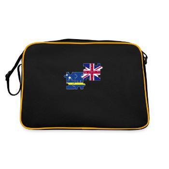 Curaçao Drapeau du Royaume-Uni - Sac Retro - noir/or - Dos