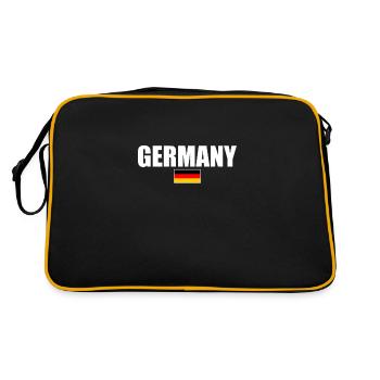 Germany Germany German Flag German - Retro Bag - black/gold - Back