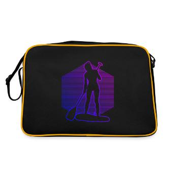 Sup Standup Paddle Standup Paddle Homme - Sac Retro - noir/or - Dos