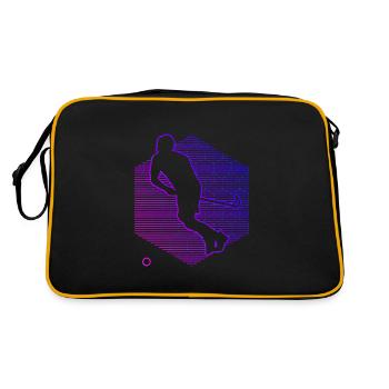 Salibandy Floorball Floorball Playing Innebandy - Retro Bag - black/gold - Back