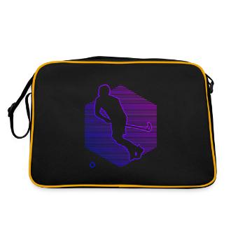 Floorball Salibandy Innebandy Floorball Games - Retro Bag - black/gold - Back