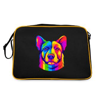 Rainbow Dog - Retro Bag - black/gold - Back