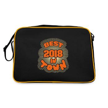 en 2018 - Sac Retro - noir/or - Dos