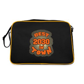 in 2030 - Retro Bag - black/gold - Back