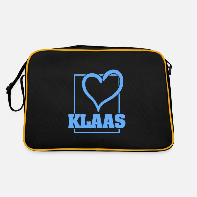Geschenk für Klaas Retro Tasche