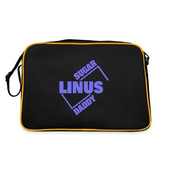 Linus as a sugar daddy - Retro Bag - black/gold - Back