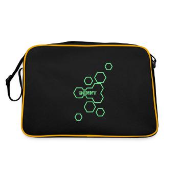 Name: Denny - Retro Bag - black/gold - Back