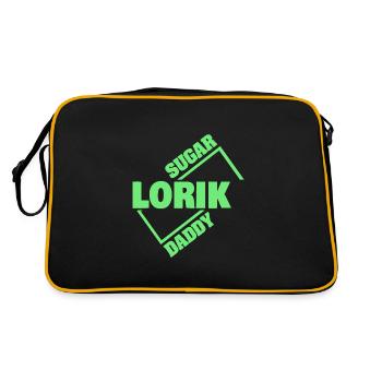 Lorik - Sac Retro - noir/or - Dos