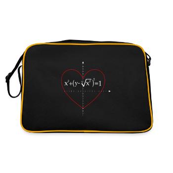 formule mathématique pour une formule cardiaque - Sac Retro - noir/or - Dos