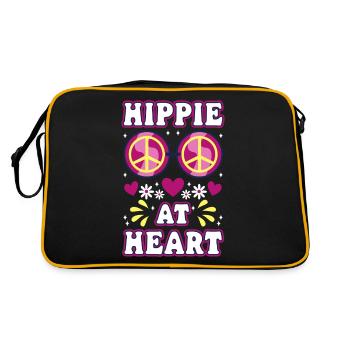 Love is my weapon, music is my religion. - Retro Bag - black/gold - Back