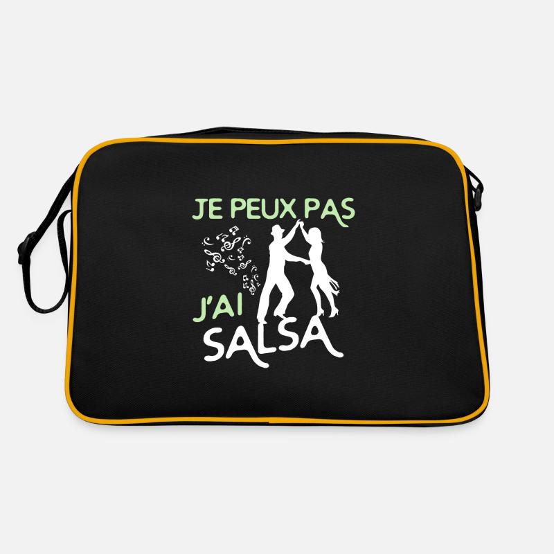 Danse Salsa - Sac Retro - noir/or