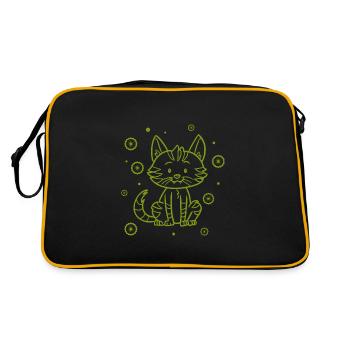 Bébé chat - Sac Retro - noir/or - Dos