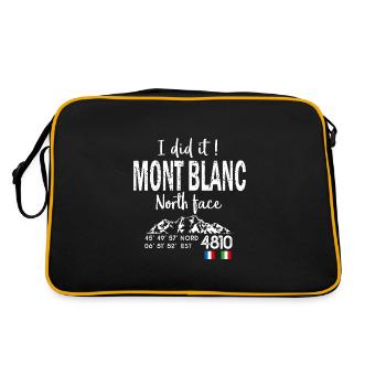 I did it Mont blanc hiking mountaineering mountaineering - Retro Bag - black/gold - Back