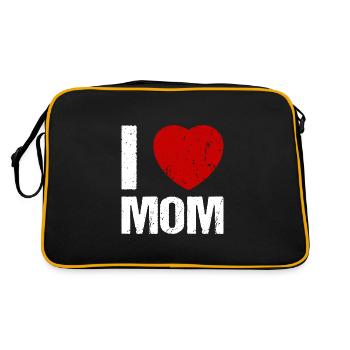 J’aime maman - Sac Retro - noir/or - Dos
