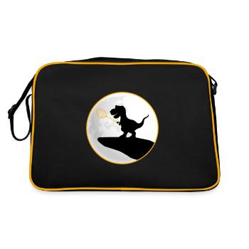 badminton badminton-dino TRex saurus - Sac Retro - noir/or - Dos