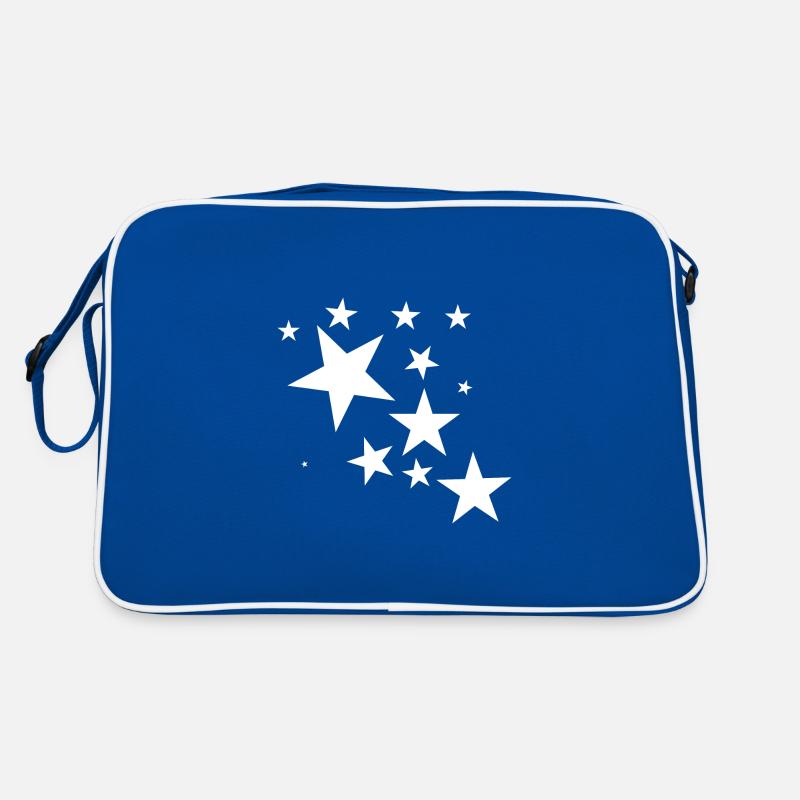 White star shooting star star pattern gift Retro Bag