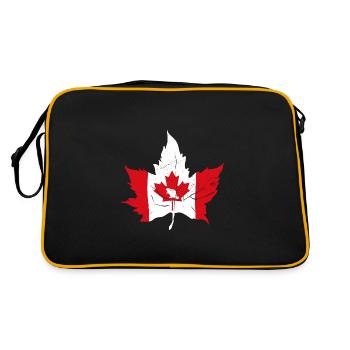 Canada Drapeau de l’érable - Sac Retro - noir/or - Dos