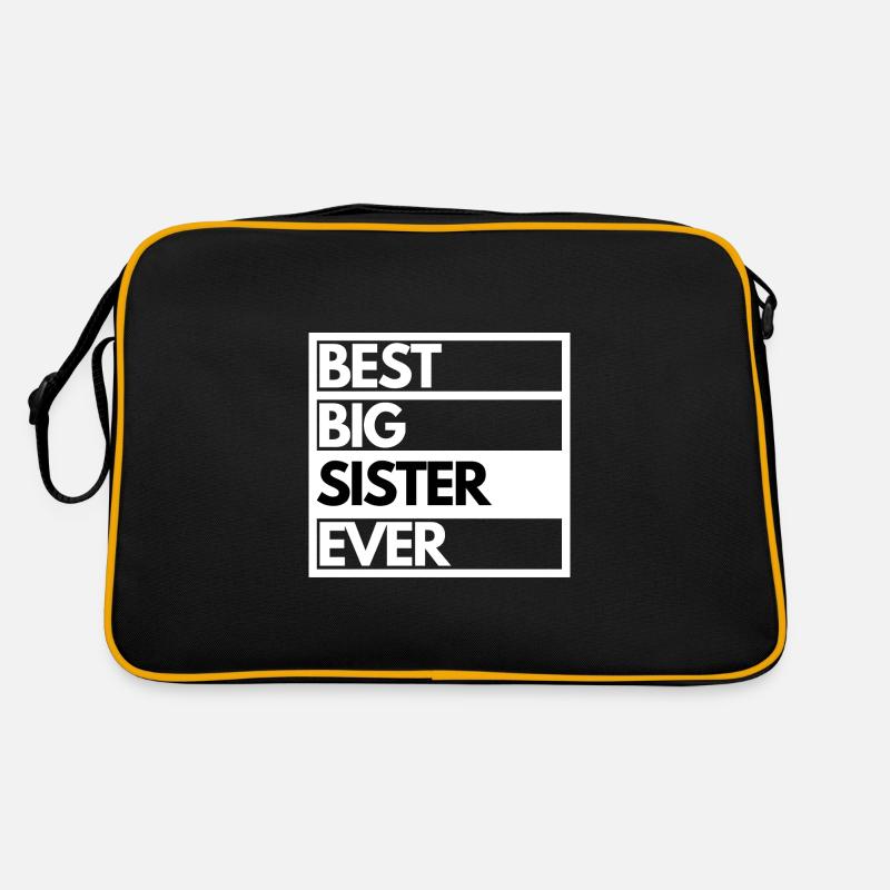 Beste große Schwester aller Zeiten beste große Schwester Shirt Retro Tasche