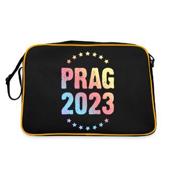 Prague 2023 - Retro Bag - black/gold - Back