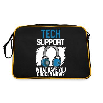 Tech Support What Have You Broken Now? - Retro Bag - black/gold - Back