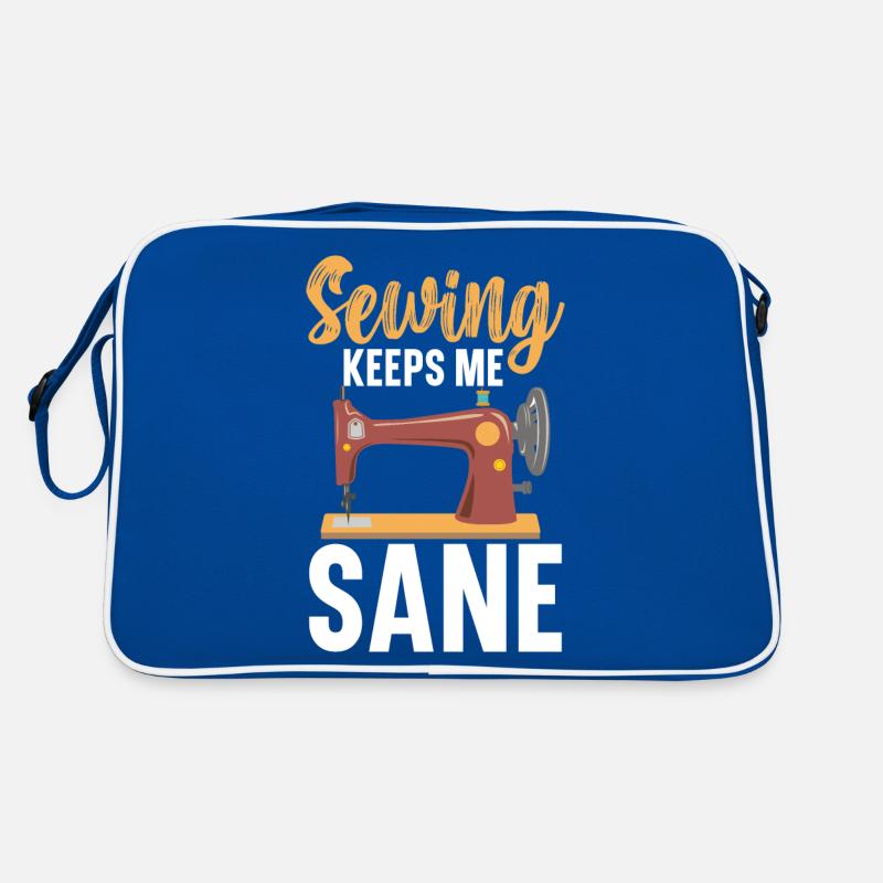 Sewing Keeps Me Sane Quilten Häkeln Nähen Retro Tasche