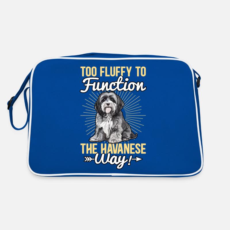 Too fluffy to function the Havanese way Retro Tasche