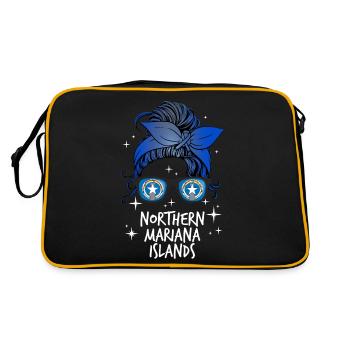 Mariannes du Nord (Îles) - Sac Retro - noir/or - Dos
