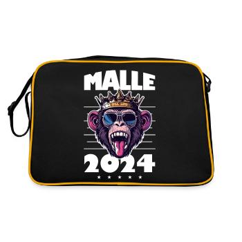 Malle 2024 Fête des singes à Majorque - Sac Retro - noir/or - Dos